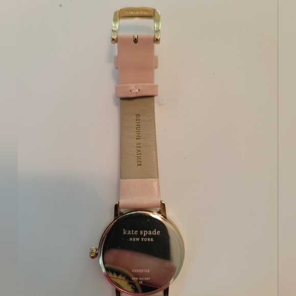 NWT Kate Spade Ladies Metro Monogram Leather Watch - Picture 7 of 8